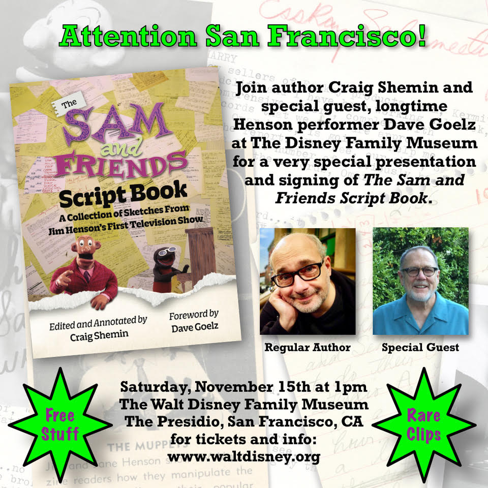 Sam and Friends (Muppets) book signing!
