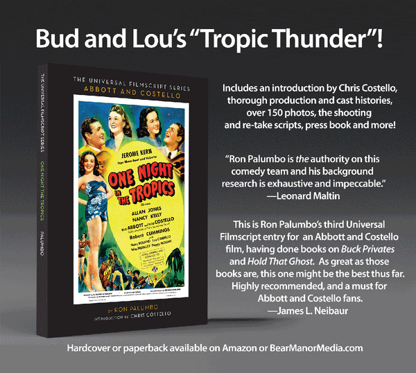 The Universal Film Script Series - Abbott and Costello - One Night in the Tropics (hardback)